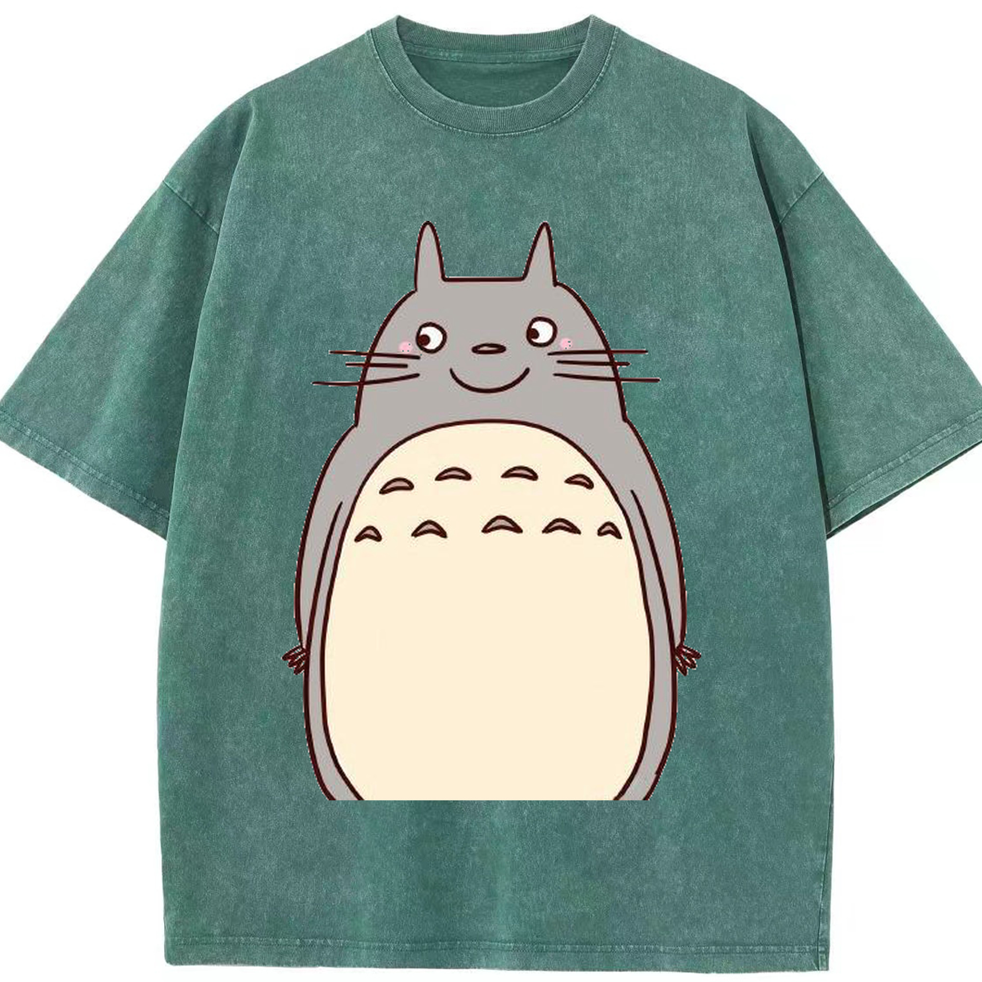（画像用） となりのトトロ 草壁メイ 草壁サツキ My Neighbor Totoro Satsuki Kusakabe Mei Kusakabe 綿100% ヴィンテージ風 半袖Tシャツ（フロントプリント）